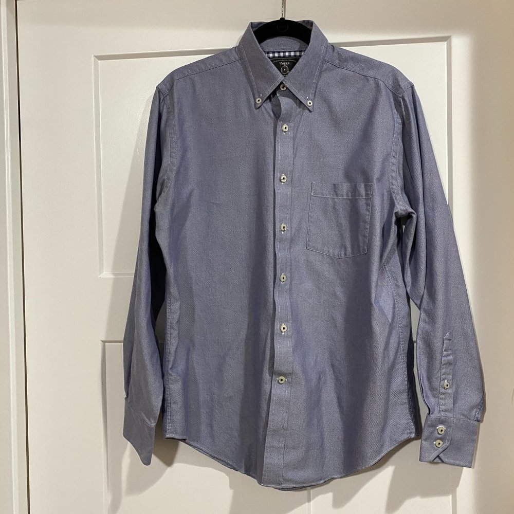 Maker & Company Chambray Blue Men's Button Up